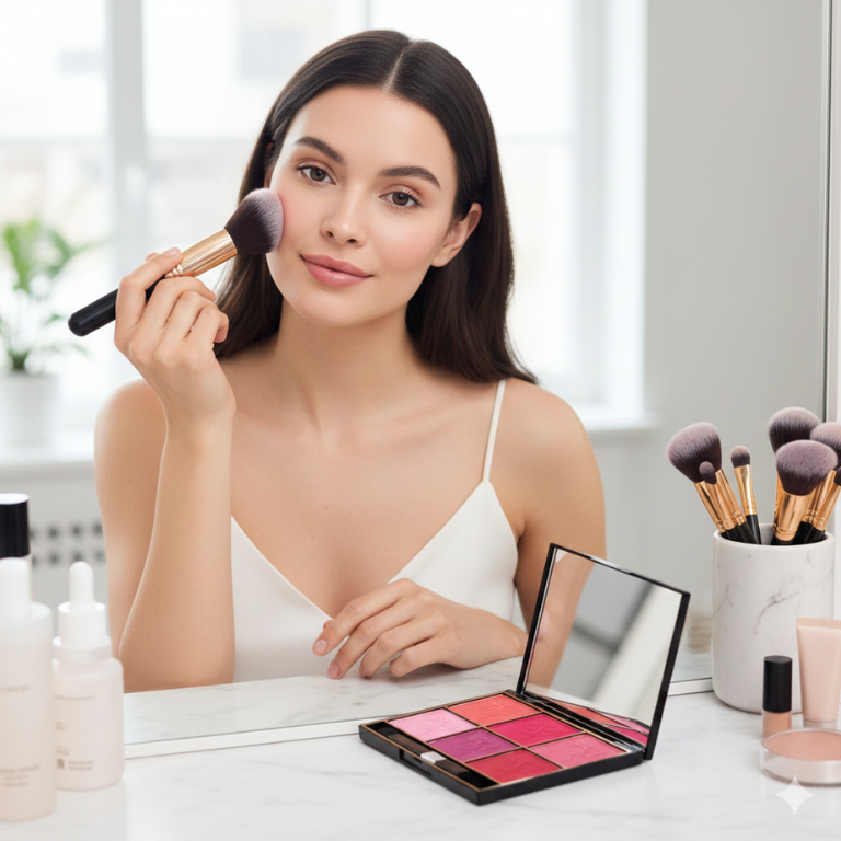 Professional Blush & Makeup Brush Set – Radiant Glow Collection