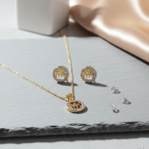 Elegant Monogram Jewelry Set